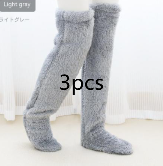 Over Knee Fuzzy Long Socks For Winter Home And Sleeping