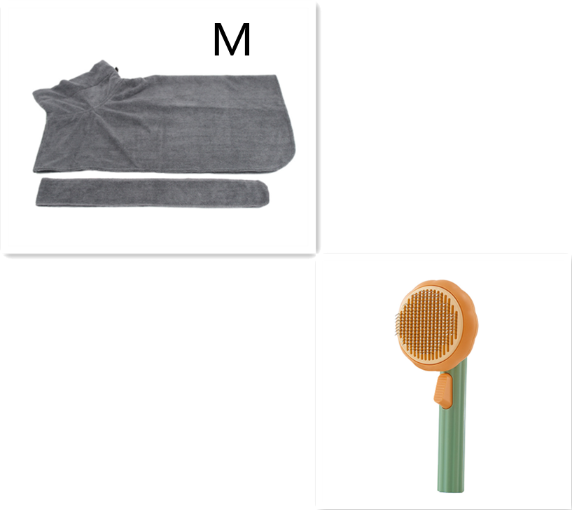 Self-Cleaning Steel Wire Cat Brush for Grooming, Hand-Held Comb