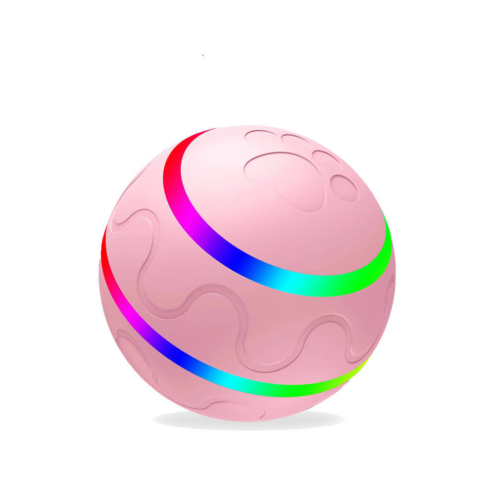 USB Rechargeable Smart Cat Ball Toy, Self-Rotating Interactive Play