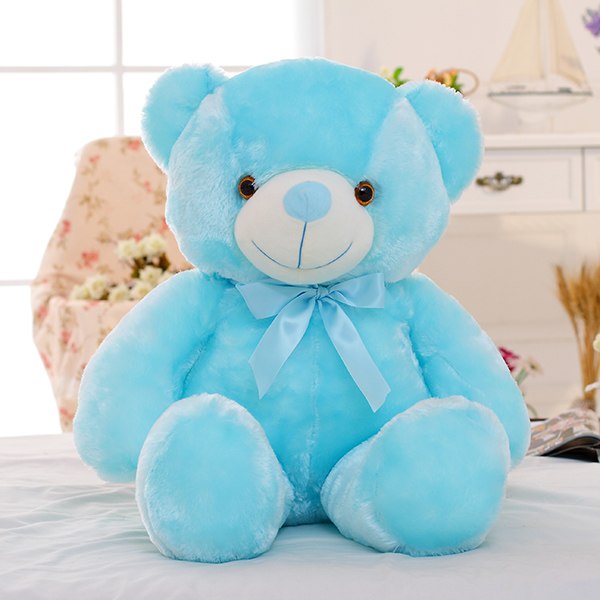 Peluche ours en peluche LED lumineuse à l’éclat coloré