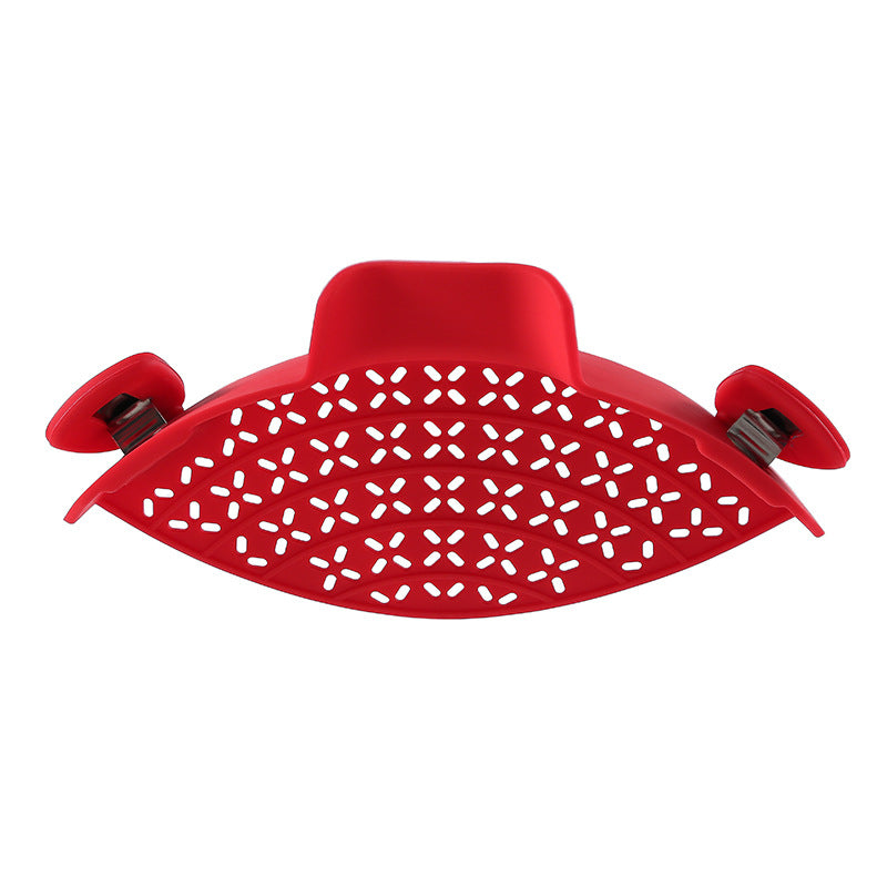 Silicone Pot Side Drain Stopper for Easy Kitchen Straining