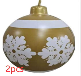 60cm Outdoor Inflatable Christmas Ornament Ball in PVC