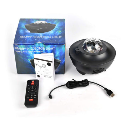 Veilleuse musicale USB à LED avec projection de ciel étoilé