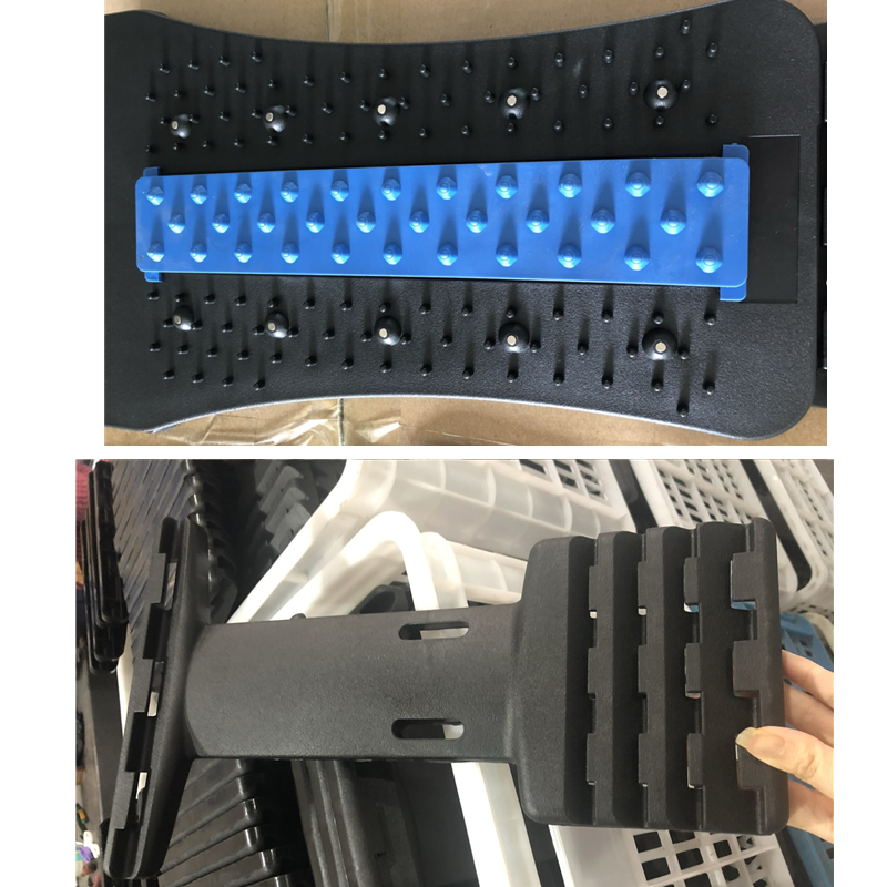 Adjustable Back Stretcher with Massage Points for Waist and Neck