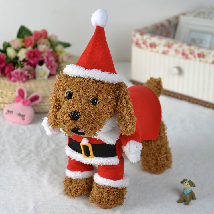 Pet Christmas Standing Costume for Dogs and Cats