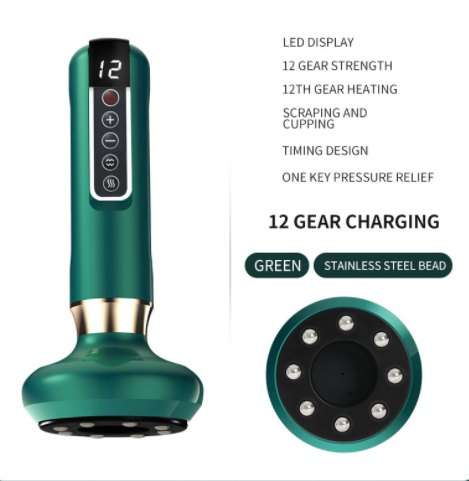 Electric Vacuum Cupping Massager with Gua Sha Suction for the Body