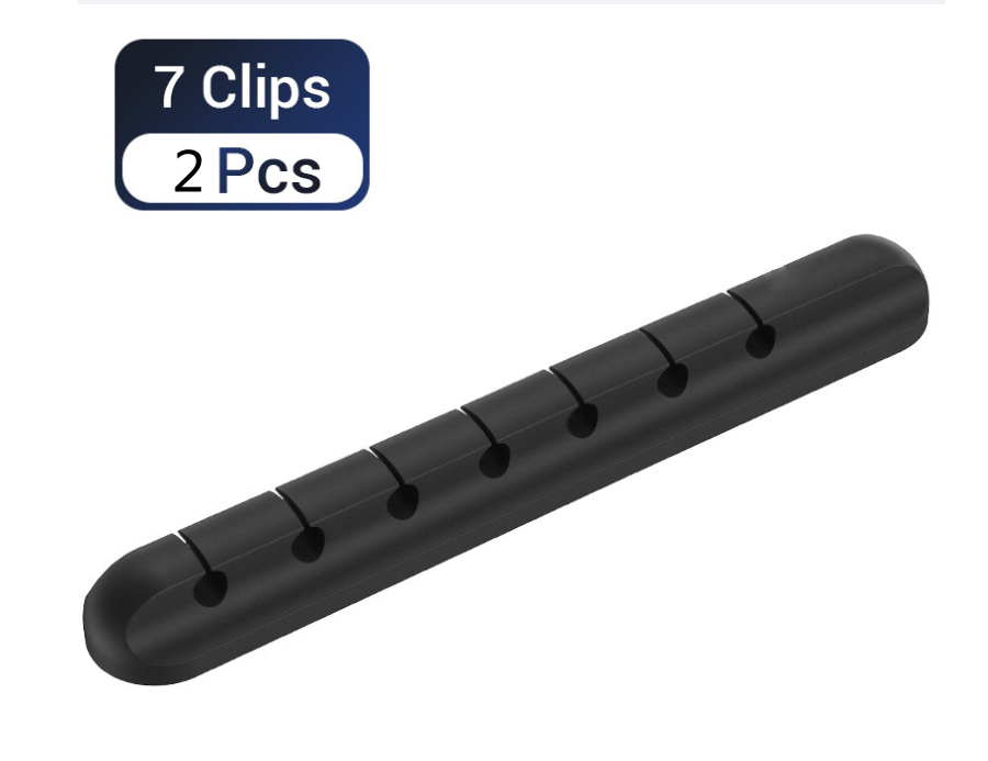 Silicone Cable Organiser Clips for Desks and Headphone Wires