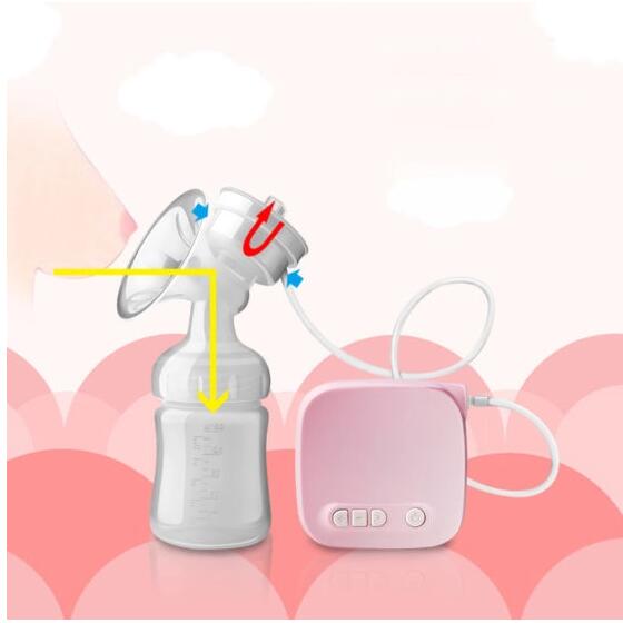 Automatic USB Electric Breast Pump Kit with Feeding Bottle