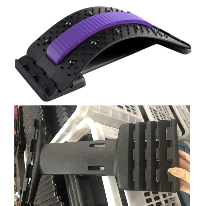 Adjustable Back Stretcher with Massage Points for Waist and Neck