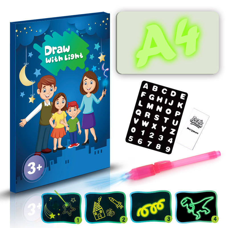 3D Magic Drawing Pad With 8 Light Effects For Kids