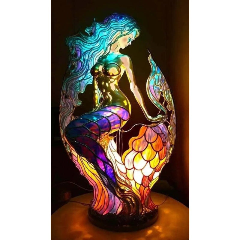3D Animal Table Lamp With Colourful Light, Vintage Night Light