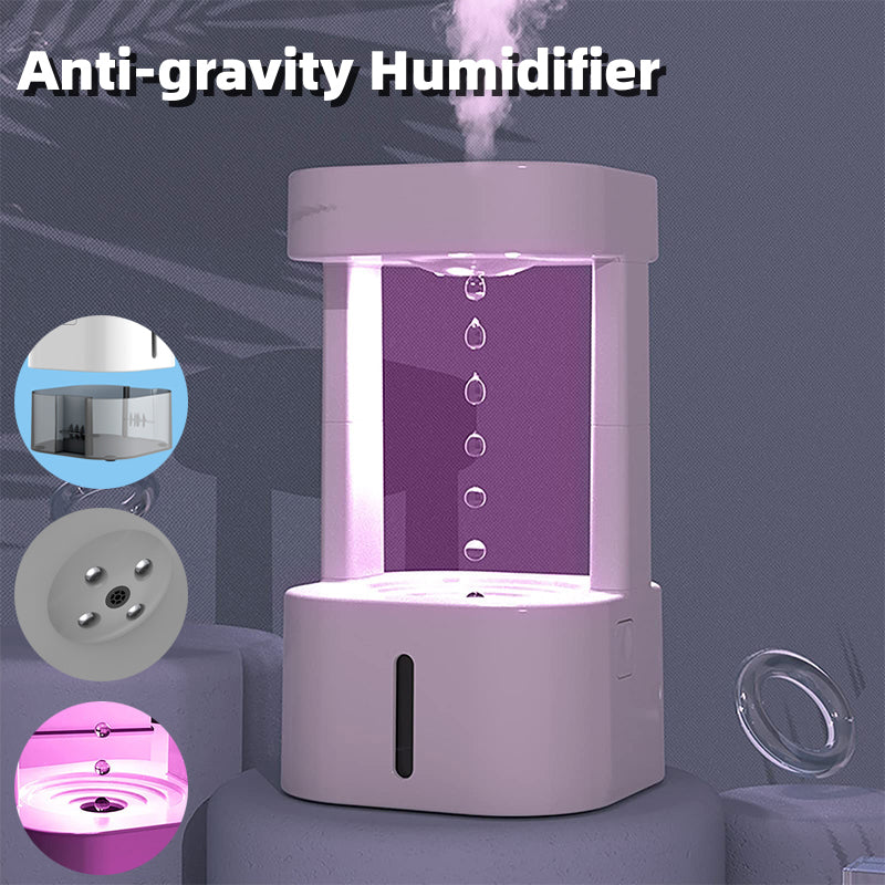 Anti-Gravity Water Drop Humidifier With Quiet Mist Spray