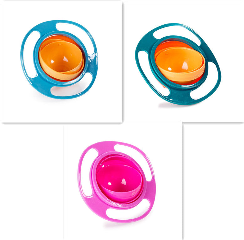 360 Rotating Spill-Proof Kids Bowl That Is Dishwasher Safe