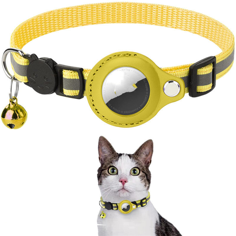 Reflective Pet Collar with Waterproof Tracker Holder Case in 16 Styles