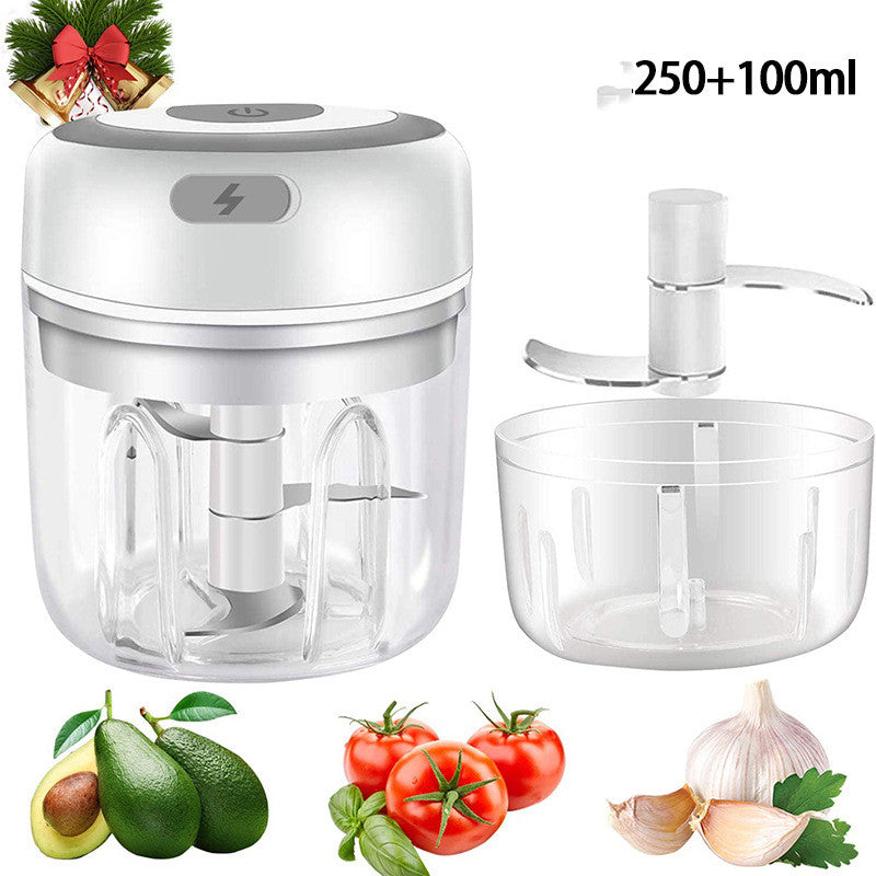 Mini Electric Garlic Chopper, USB Rechargeable Mincer for Ginger and Veg