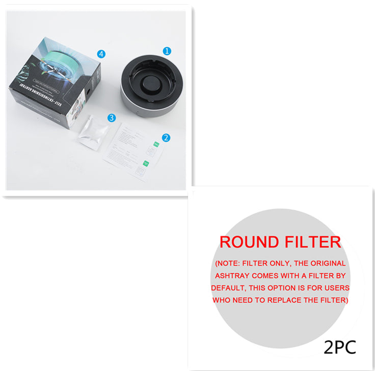 Portable Car Ashtray With Anion Air Purifier And Automatic Open