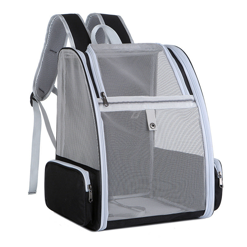 Small Pet Backpack Cat Carrier Travel Bag in Oxford Cloth