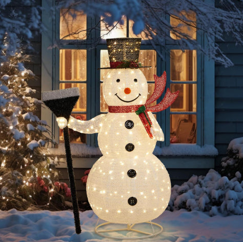 Outdoor Christmas LED Inflatable Santa Snowman Garden Decoration