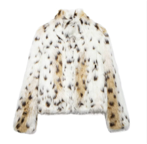 Women's Winter Plush Coat, Fluffy Thick Lapel Jacket