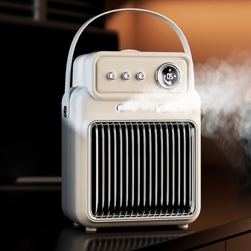 1200W 2-in-1 Room Heater With Humidifier, Overheat Protection
