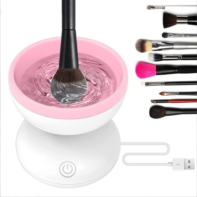 Electric Makeup Brush Cleaner With Silicone Bowl And USB
