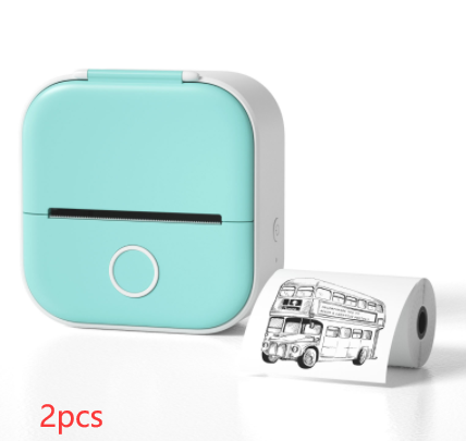 Portable Mini Bluetooth Thermal Label Printer, Inkless Printing