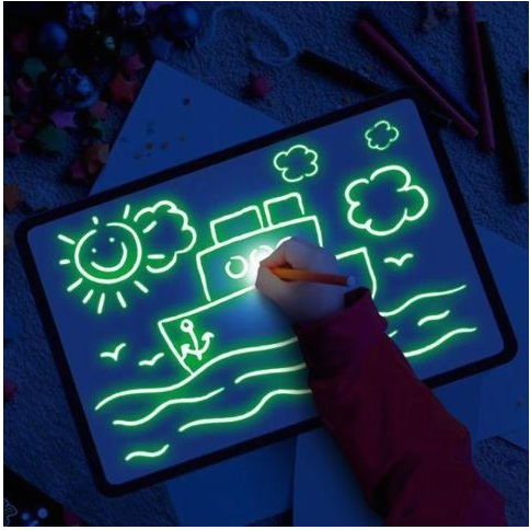 3D Magic Drawing Pad With 8 Light Effects For Kids