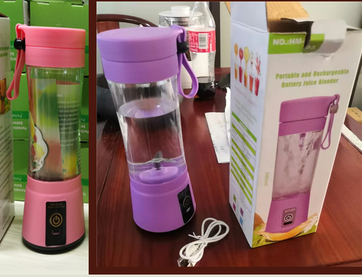Portable USB Rechargeable Blender With Six Blades For Smoothies