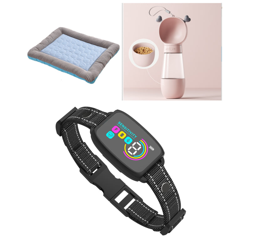 Rechargeable Anti-Barking Dog Collar, 4 Modes Smart Bark Control