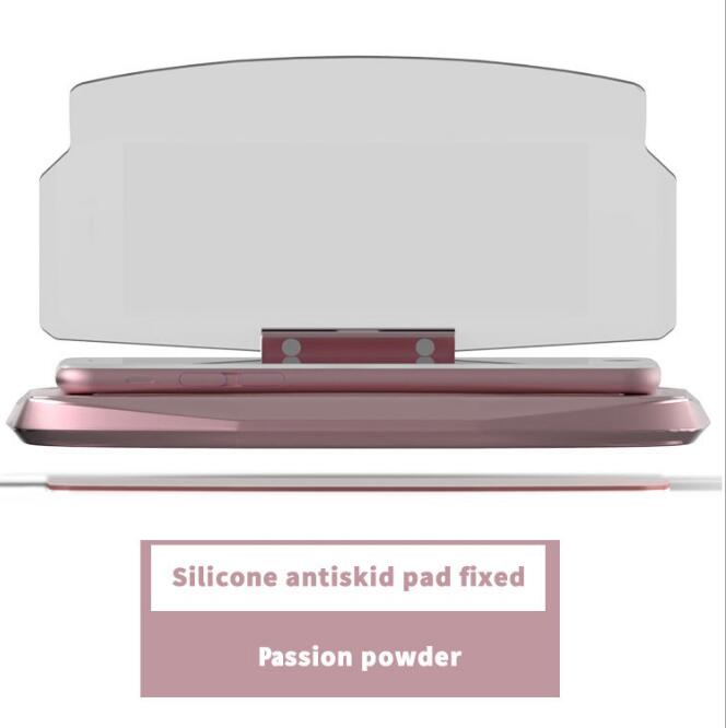 Smartphone Heads Up Display for Driving with Wireless Charging