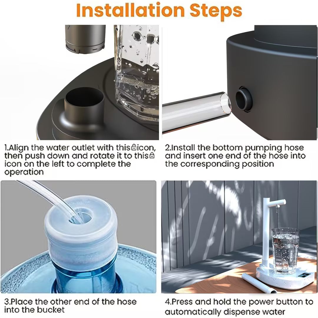 Rechargeable Automatic Water Dispenser With Stand For Desks