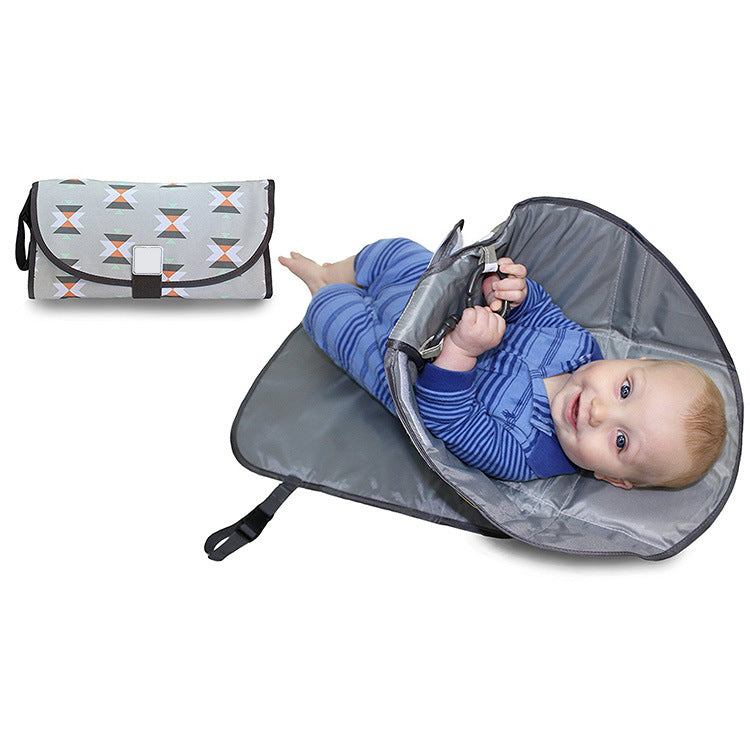 Portable Waterproof Diaper Changing Pad Clutch for Newborns, Foldable Mat
