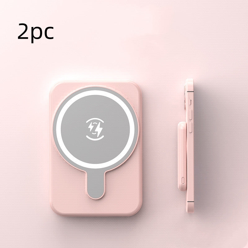 Mini Magnetic Wireless Power Bank 5000mAh with Fast Charging