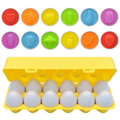 Montessori Smart Egg Toy Set for Shape and Colour Matching