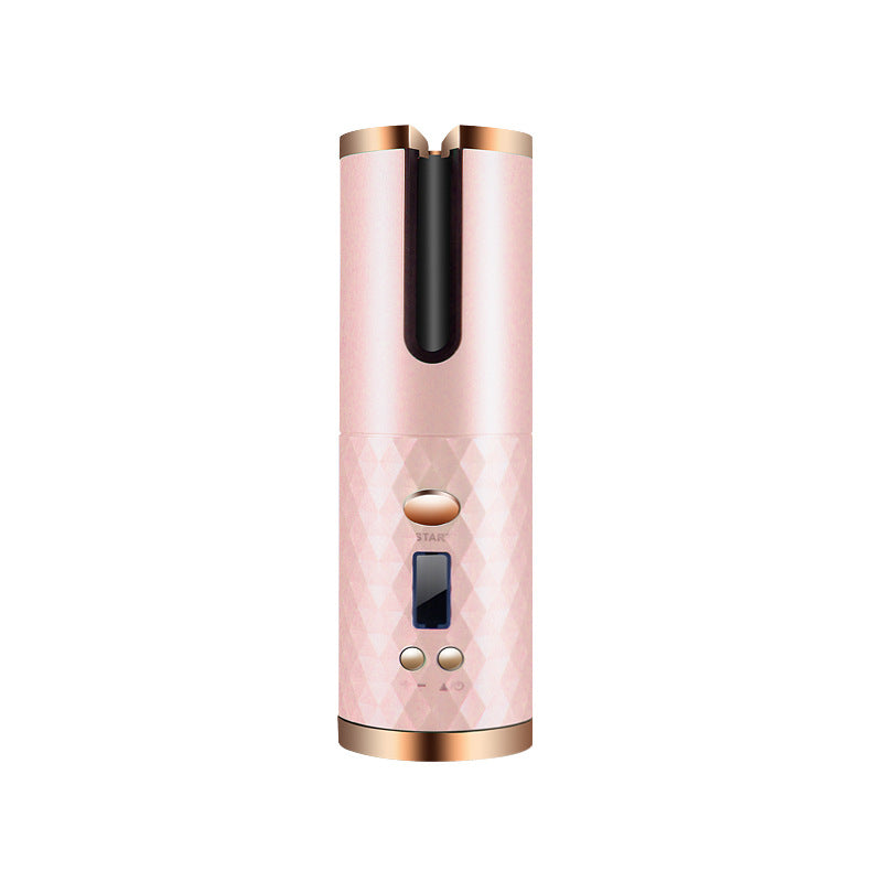 Cordless Automatic Hair Curler With LCD Display, Ceramic Barrel