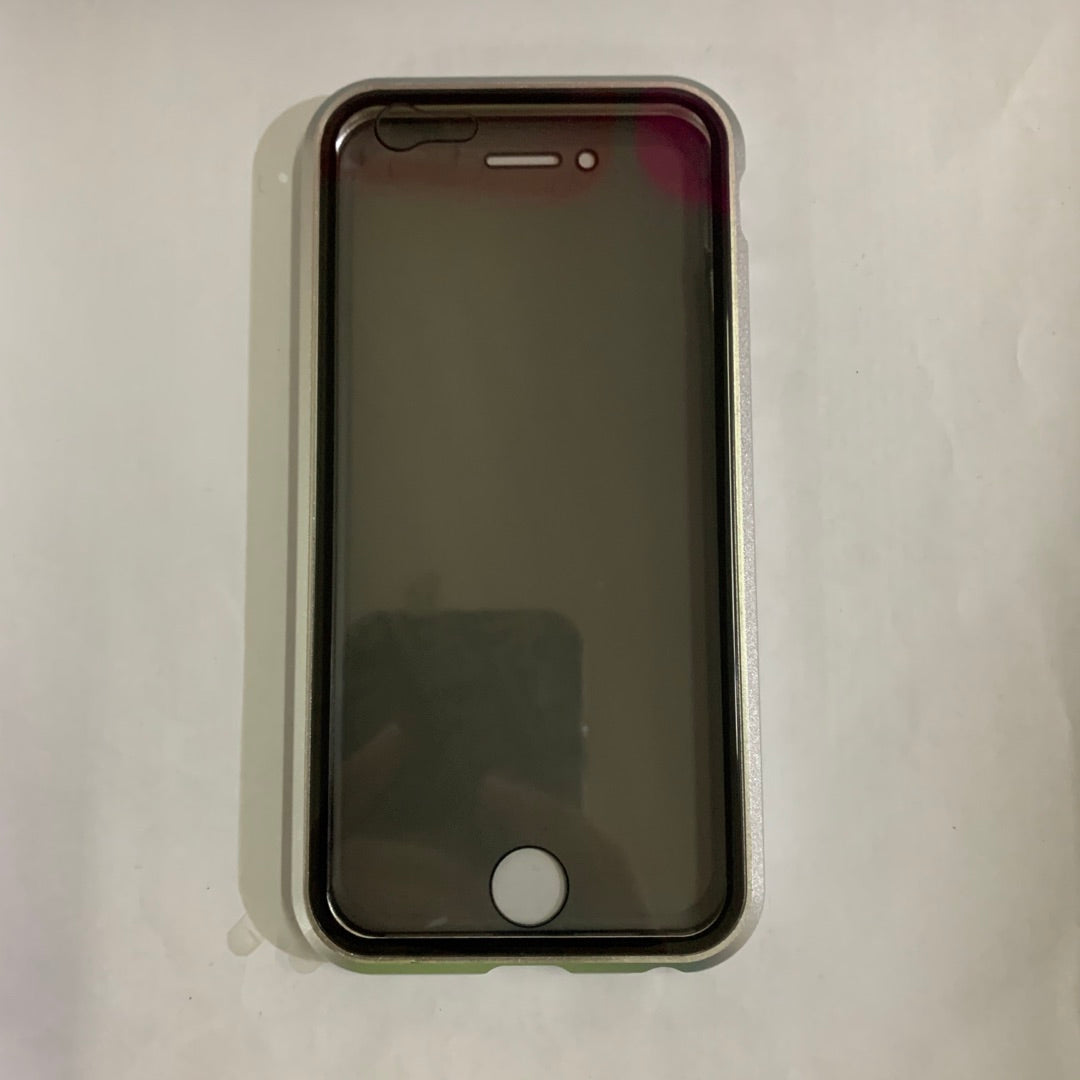 Magnetic Privacy Glass Phone Case With Metal Frame Protection