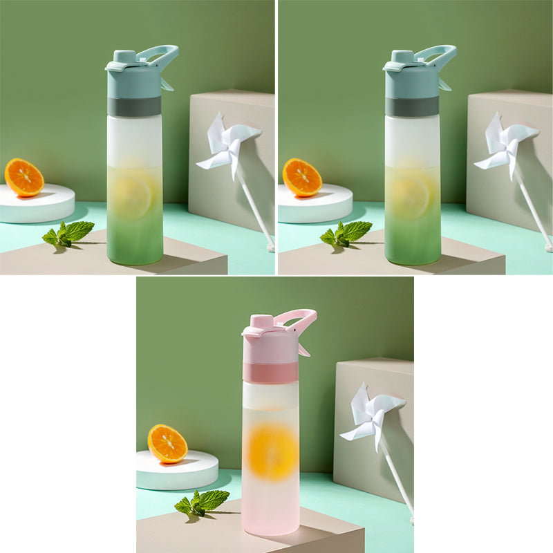 Spray Water Bottle With Handle Strap For Sport And Travel