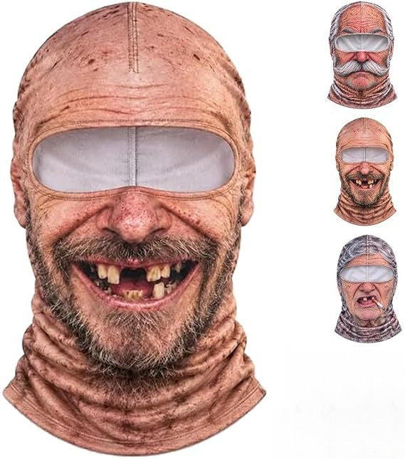 Realistic Winter Balaclava Face Mask, Windproof Fun Costume