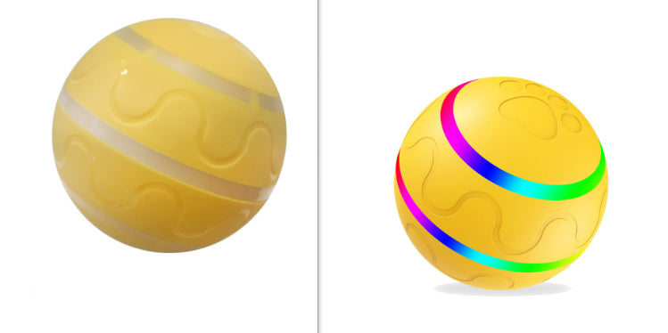 USB Rechargeable Smart Cat Ball Toy, Self-Rotating Interactive Play