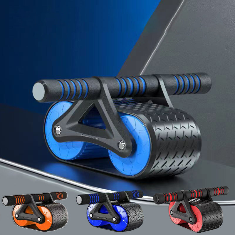 Double Wheel Ab Roller With Kneeling Pad For Home Workouts