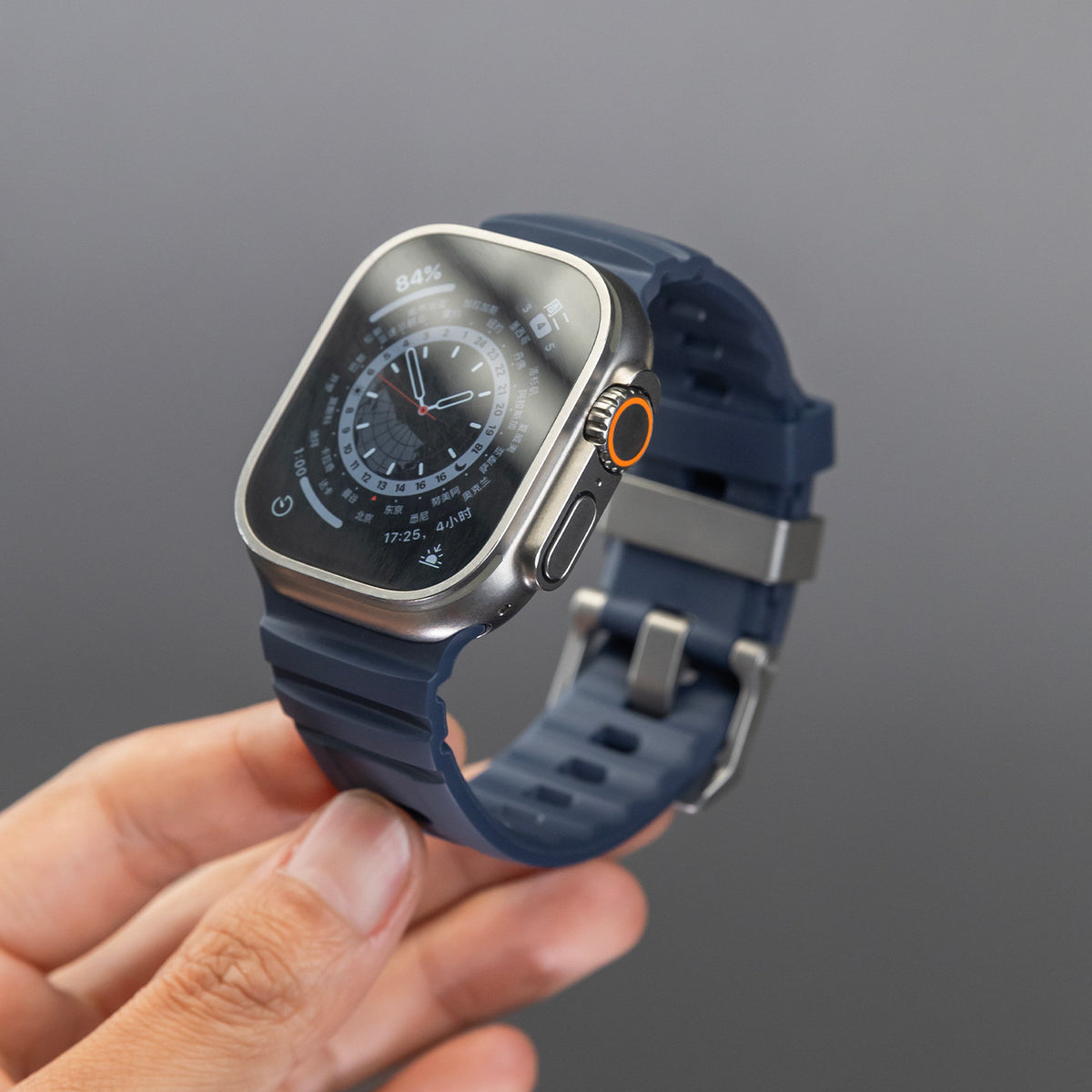 Silicone Sports Watch Strap for 44 to 49mm Watches