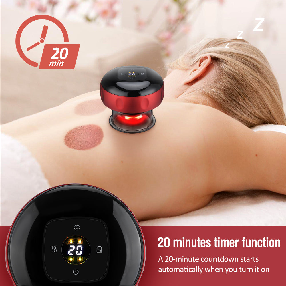 Electric Vacuum Cupping Body Massager With 12 Speeds, USB Charging