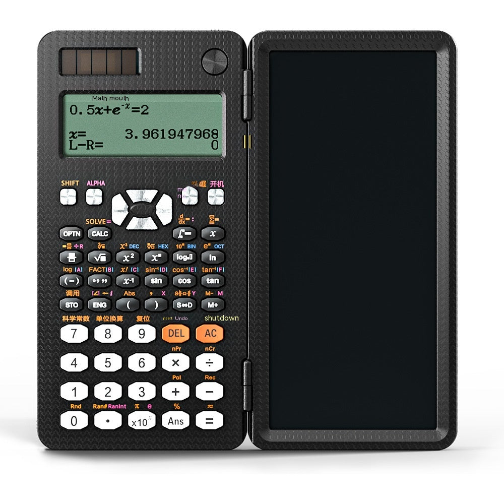 2 In 1 Foldable Scientific Calculator With Handwriting Tablet