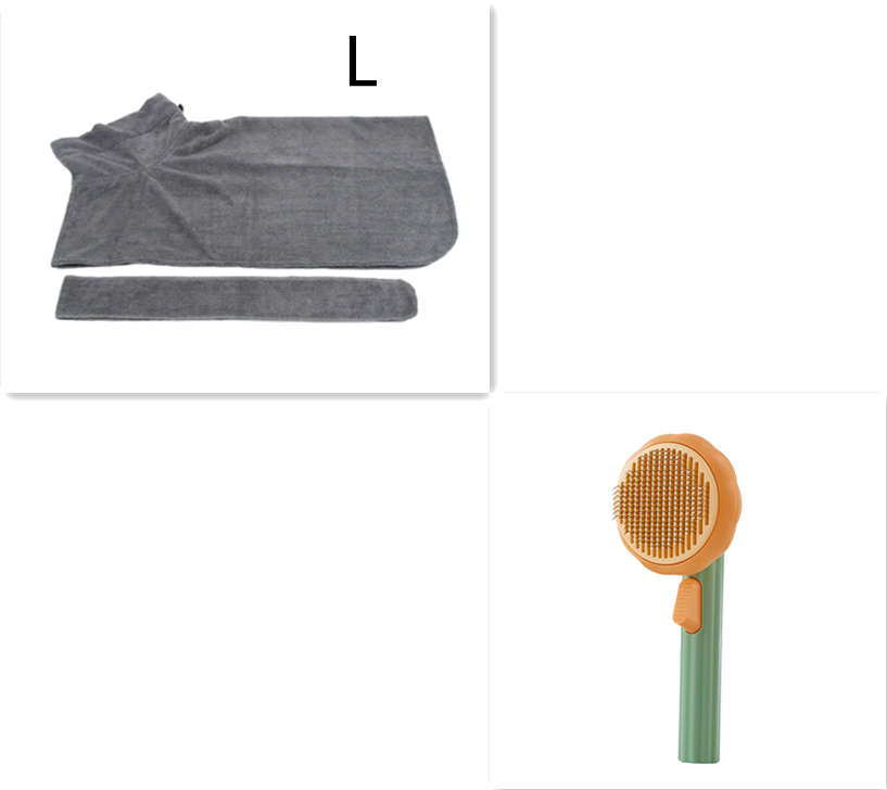 Self-Cleaning Steel Wire Cat Brush for Grooming, Hand-Held Comb