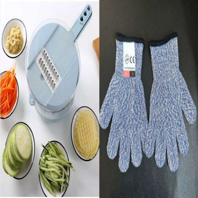 8 In 1 Mandoline Vegetable Slicer With Strainer And Peeler