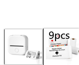 Portable Mini Bluetooth Thermal Label Printer, Inkless Printing