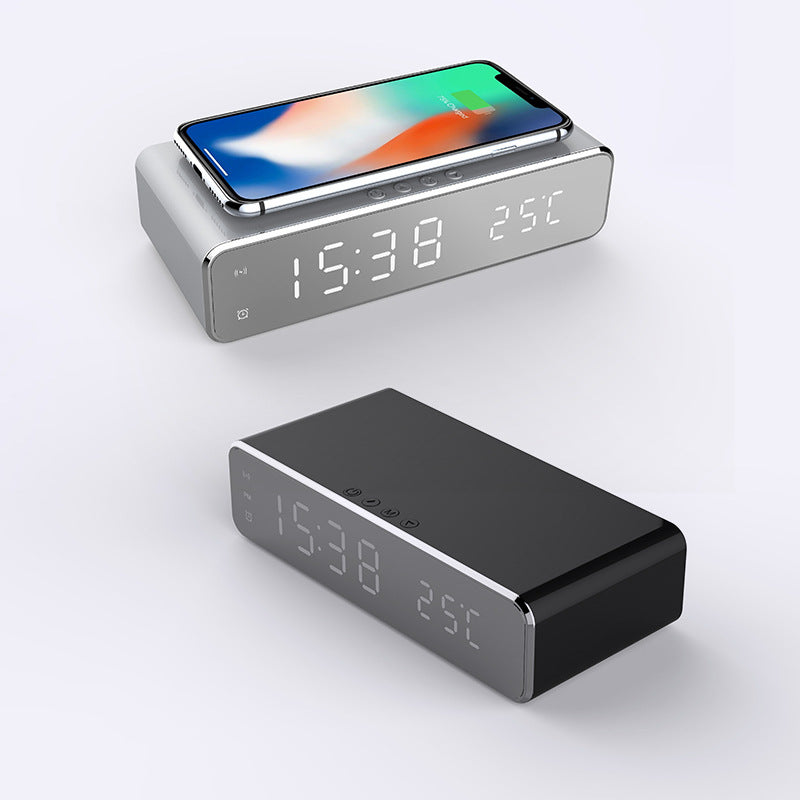 LED Digital Alarm Clock with Wireless Phone Charger for Bedside