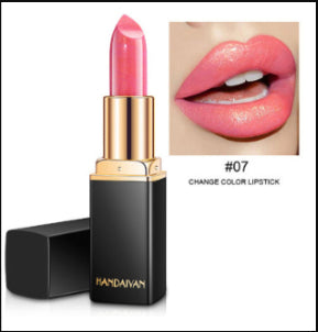 Shiny Metallic Lipstick, Pearlescent Colour-Changing Long Wear Lip Colour