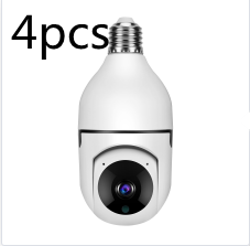 1080P WiFi Bulb Security Camera With 4X Zoom And Motion Alarm