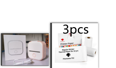 Portable Mini Bluetooth Thermal Label Printer, Inkless Printing